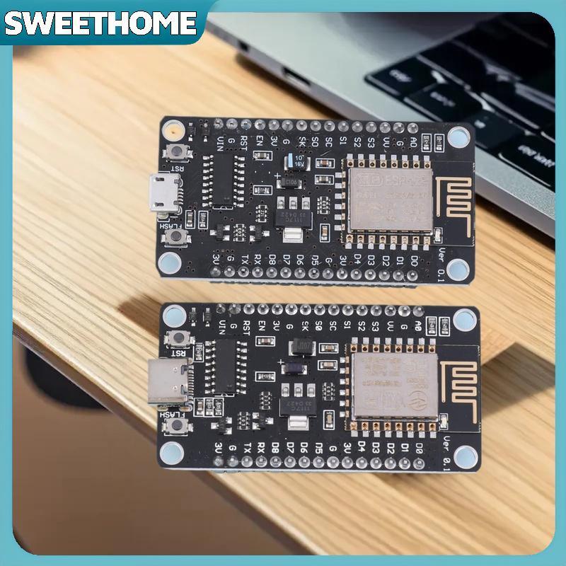 SWEETHOME Nodemcu Lua V2.1 ESP8266 ESP-12F บอร์ดพัฒนา WIFI Micro USB- CH340 บอร์ดพร้อมปุ่มแฟลชและปุ่
