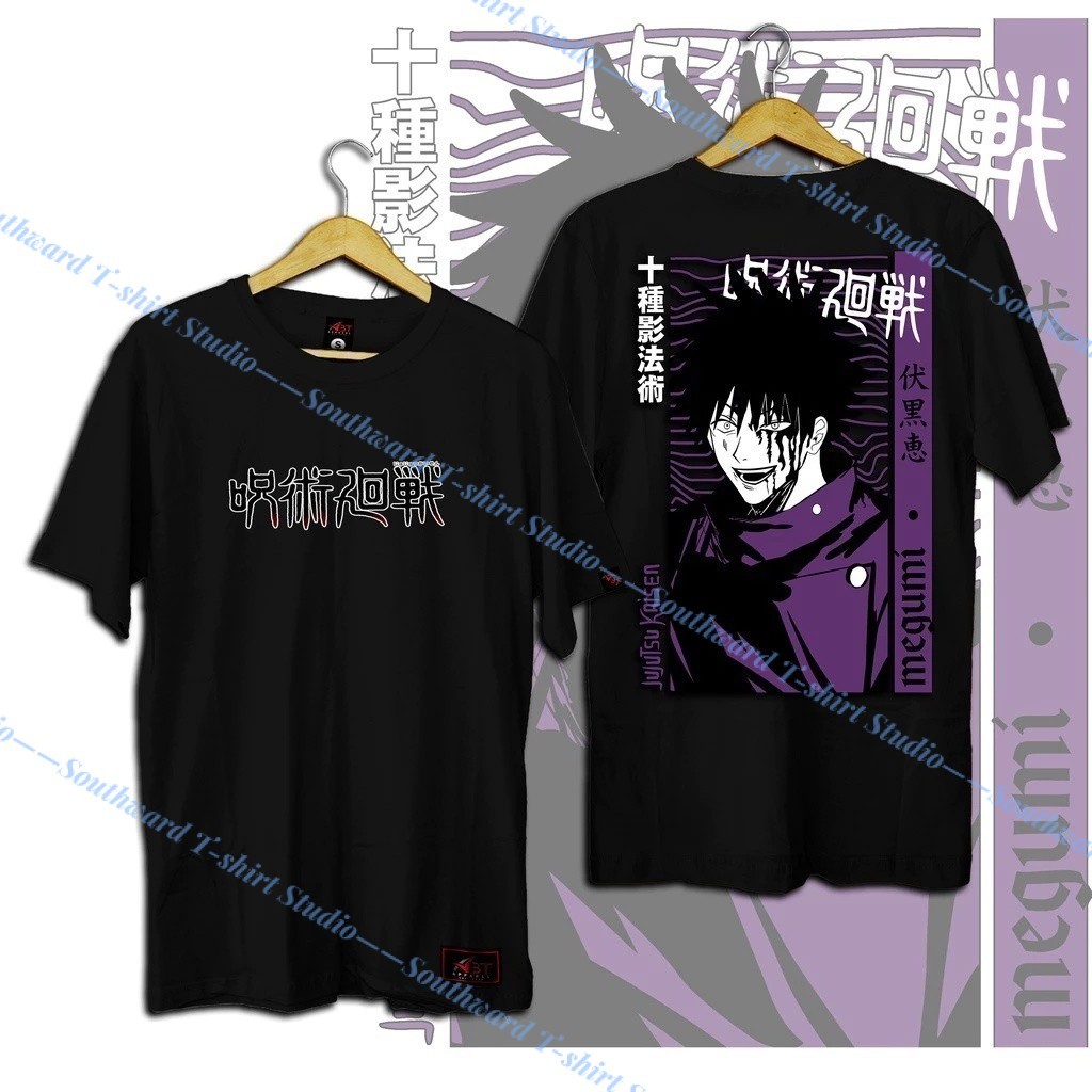 💥Flash Sale💥เสื้อ Jujutsu Kaisen อนิเมะ การพิมพ์ เสื้อยืด สไตล์ฮิปฮอป COD A2