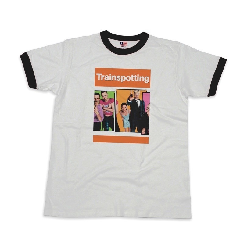 ⭐พร้อมส่ง⭐TRAINSPOTTING | เสื้อยืด RINGER เสื้อยืดคอตตอน 90-150cm