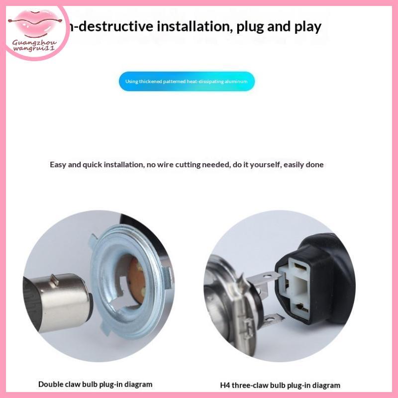 [GZ] 1/2 ชิ้น 120 วัตต์ H4 ไฟ LED สําหรับรถจักรยานยนต์ 360° ไฟขับรถขนาดเล็ก Super Bright H4 H6 T19 P15D ไฟหน้า TH ราคา ถูกที่สุด ดีลบีเคเค แกลเลอรีภาพที่ 8