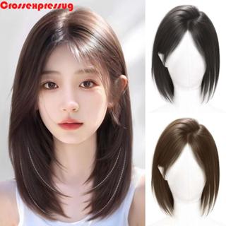 แฮร์พีซสำหรับผมบาง ปุยสังเคราะห์ วิกผมปลอมแบบธรรมชาติ เพิ่มค…