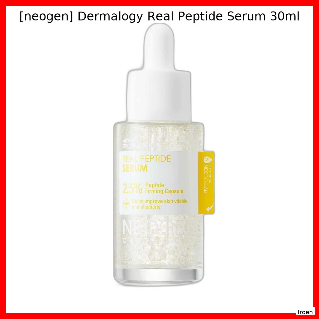 [neogen] Dermalogy Real Peptide Serum 30ml / เซรั่มเปปไทด์เกาหลี / สูตรต่อต้านวัย โดย Iren