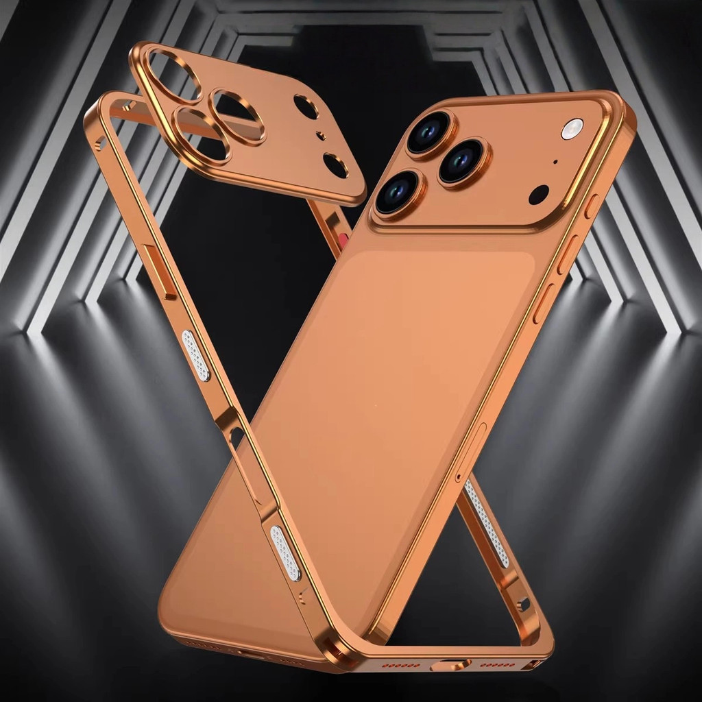 กรอบกระจายความร้อนโลหะเหมาะสําหรับ ไอโฟน 17 เคสโทรศัพท์ฮาร์ดแวร์เลนส์อลูมิเนียมอัลลอยด์ 16 ปกแข็งระดับไฮเอนด์