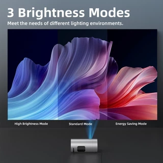 GOOJODOQ Type-C Powered Mini Projector Auto Keystone & Electronic Focus Android 13, Wi-Fi 6 & Bluetooth 4.2