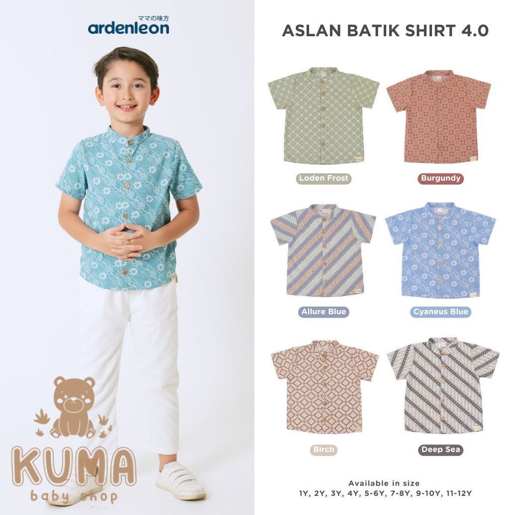 KEMEJA ARDENLEON Aslan Batik Shirt for Boys 4.0