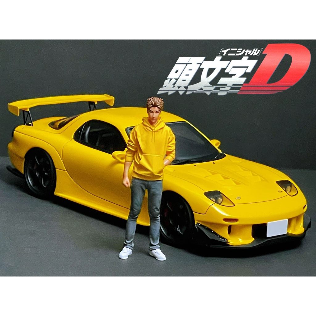 1/18 Initial D IG Mazda RX7 FD3S เวอร์ชั่นอนิเมะ The Only Out of Print Ready Stock