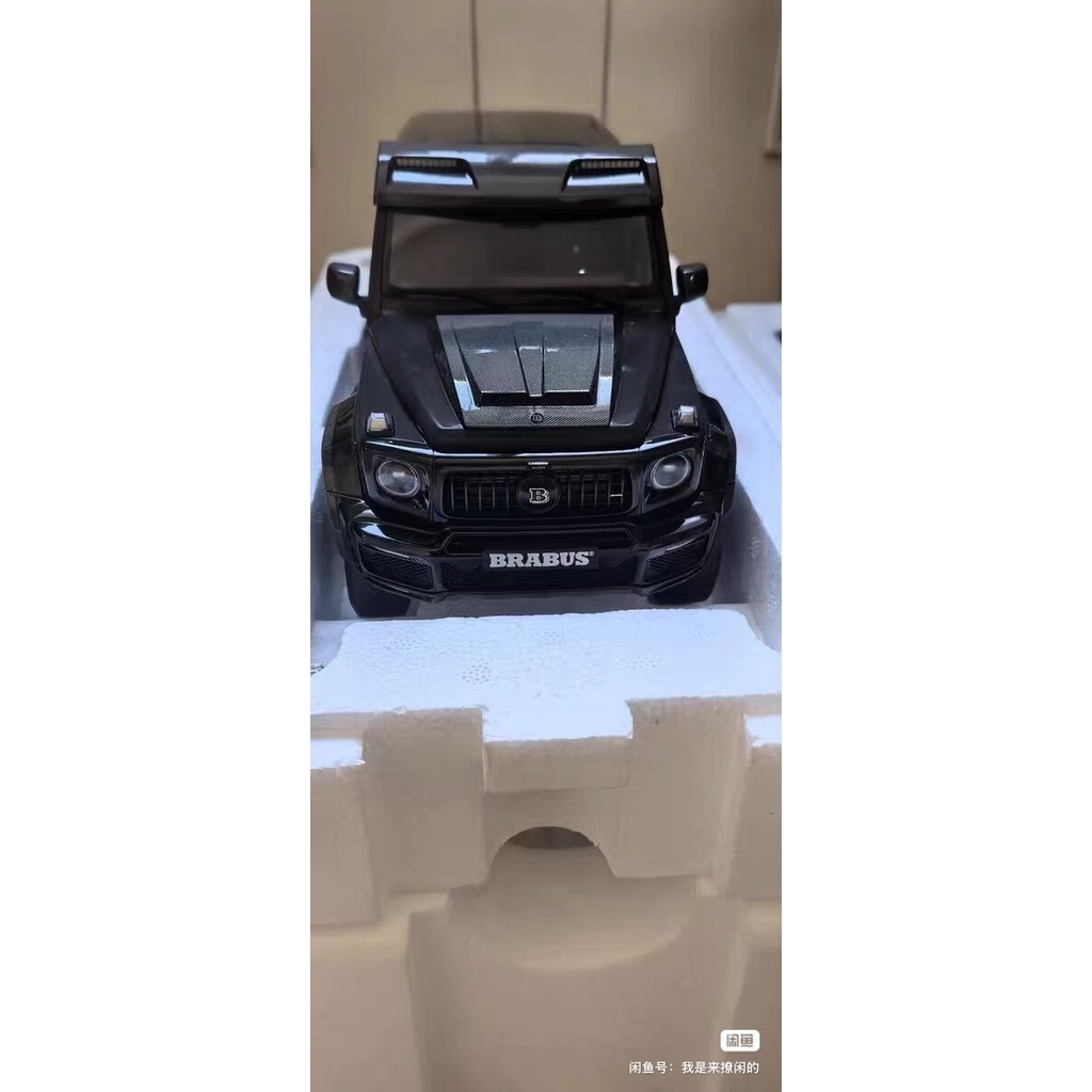 1: 18ar Mercedes-Benz Brabus g800 4 * 4 รุ่น,สีดํา,แพคเกจเดิมไร้ที่ติอุปกรณ์เสริมโรงงานควบคุมสินค้า,