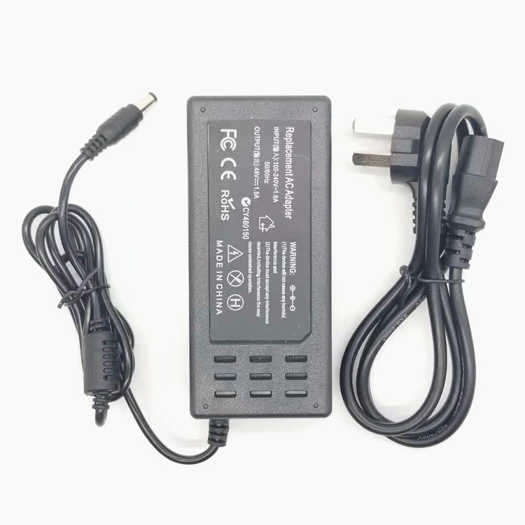 48V1.5A Power Adapter Universal 48V1.36 A1.25A กล้องเฝ้าระวังกล้องสายชาร์จ Transformer