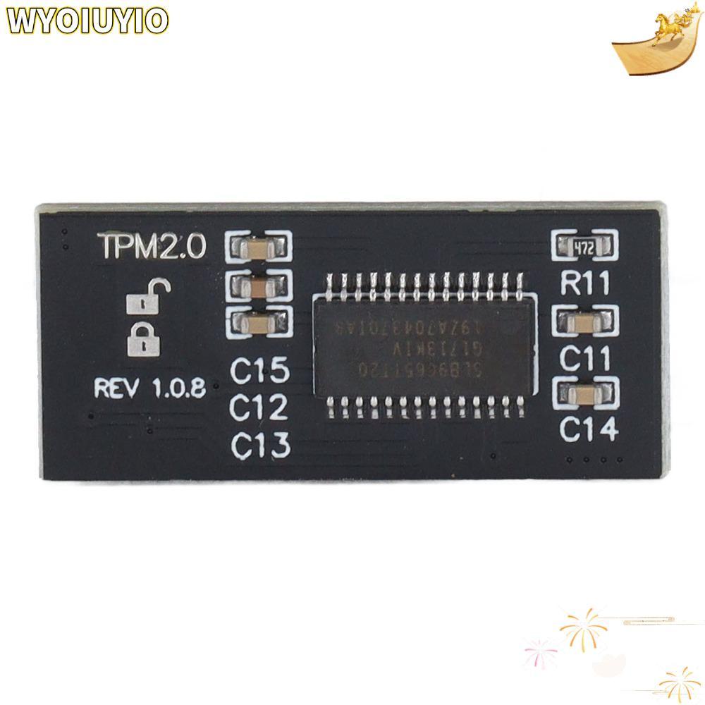 WYOIUYIO TPM 2.0 Module, TPM 2.0 20 Pin TPM Security Module, โมดูลทดแทนอินเทอร์เฟซ LPC เข้ารหัสการทด