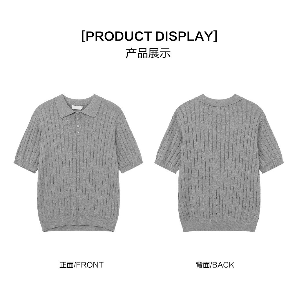 เสื้อโปโลผู้หญิง ผ้าถักระบายอากาศ นุ่มและยืดหยุ่น เสื้อแขนสั้นสำหรับฤดูร้อน พร้อมส่งในไทย ราคา ถูกที่สุด ดีลบีเคเค แกลเลอรีภาพที่ 8
