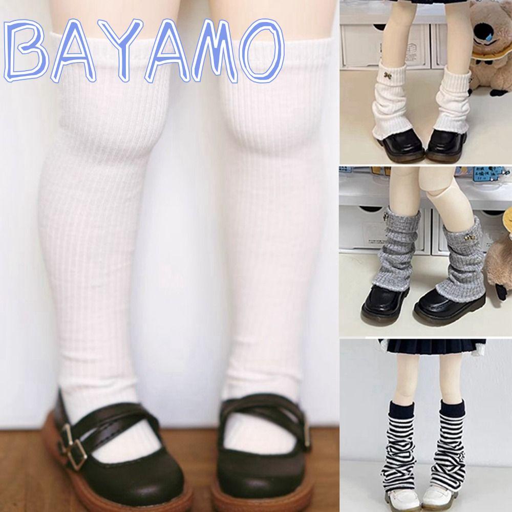 BAYAMO Stocking Clothes, DIY Accessories Casual Wear Stripe Socks, Fashion Mini Christmas Toys Doll 