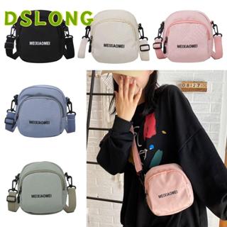 DSLONG กระเป๋าสะพายข้างสำหรับผู้หญิง ทำจากผ้าแคนวาส สไตล์แคช…
