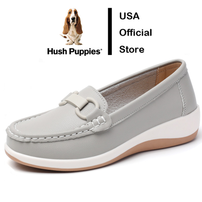 Hush Puppies รองเท้าผู้หญิง รองเท้าผู้หญิงฤดูร้อนของผู้หญิง รองเท้าเรือ รองเท้าส้นแบน ผู้หญิง