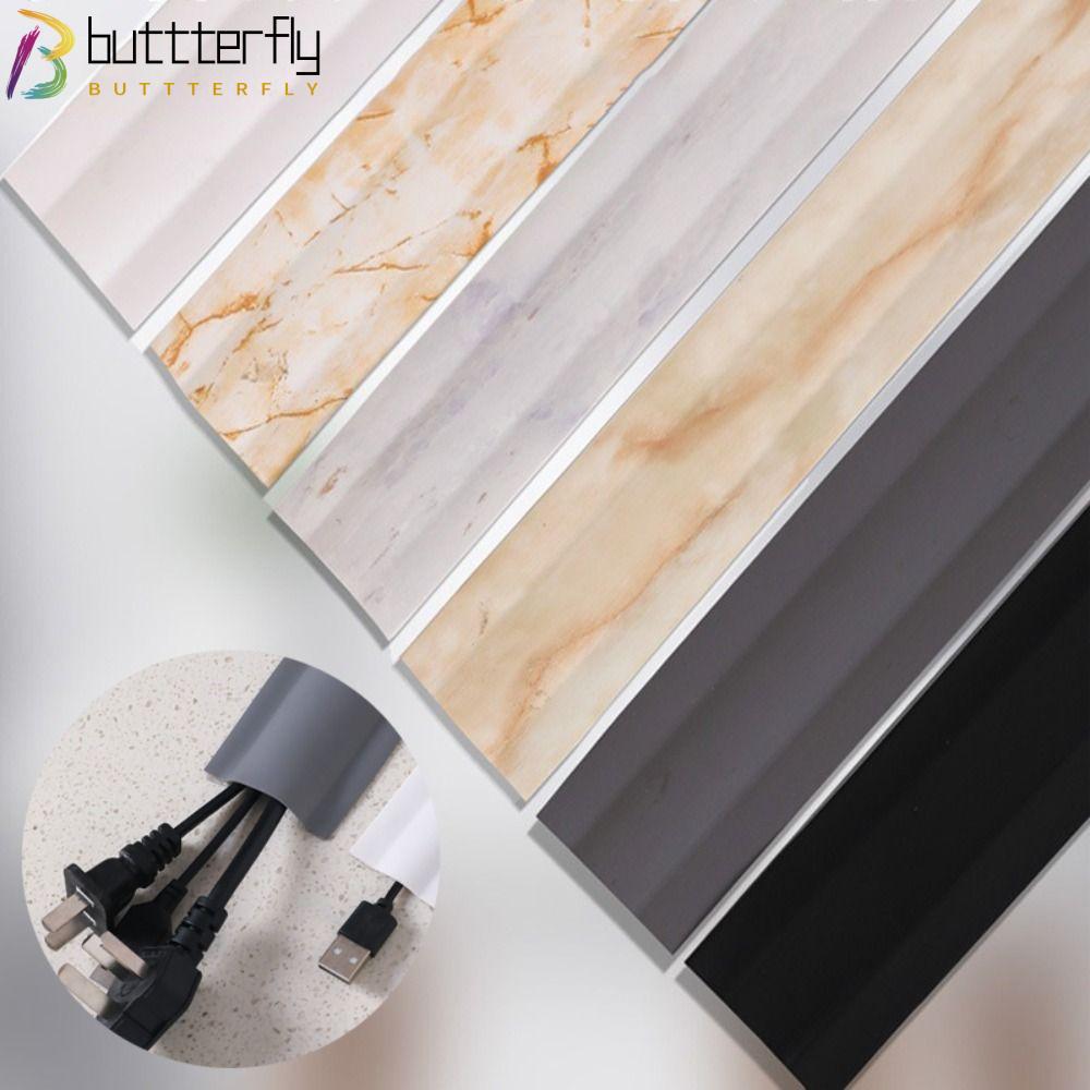 BUTTTERFLY TV Cord Hider, DIY ตกแต่ง Paintable Cable คอนซีลเลอร์, 2024 กันน้ํา PVC Mould proof Cable