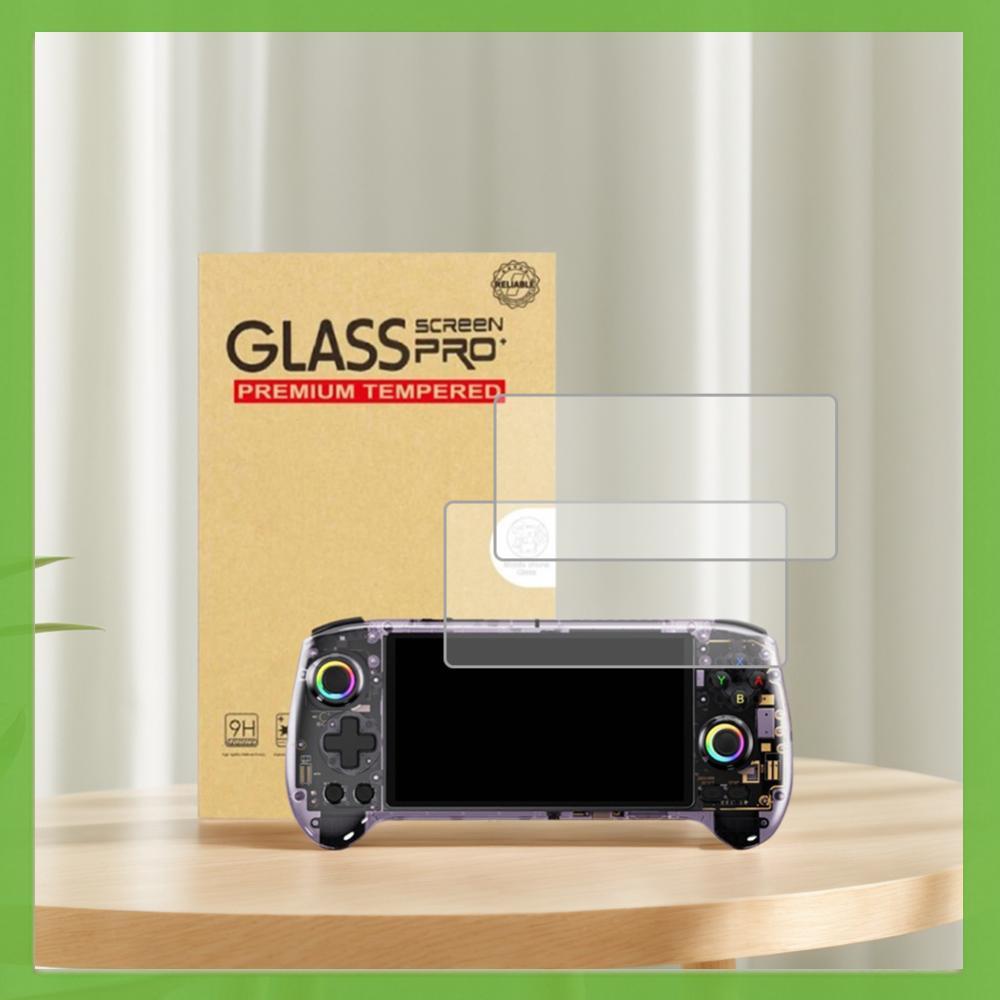 2 ชิ้น 9H HD กระจกนิรภัยฟิล์มป้องกันรอยขีดข่วนสําหรับ Anbernic RG557