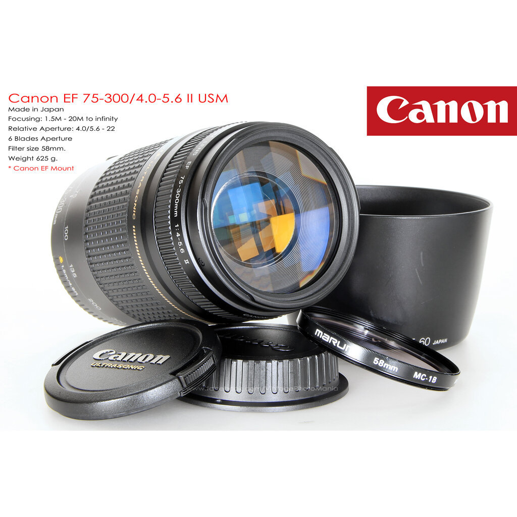 Canon EF 75-300/4.0-5.6 II USM *Canon EF Mount [USED]