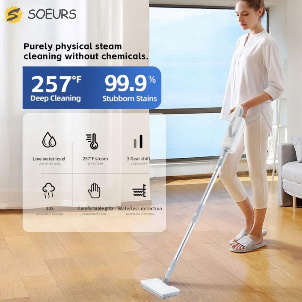 SOEURS Steam Mop Cleaner, 220V มัลติฟังก์ชั่นอุณหภูมิสูง Steam Cleaner, Steam Cleaner Mop สเปรย์อุ่น