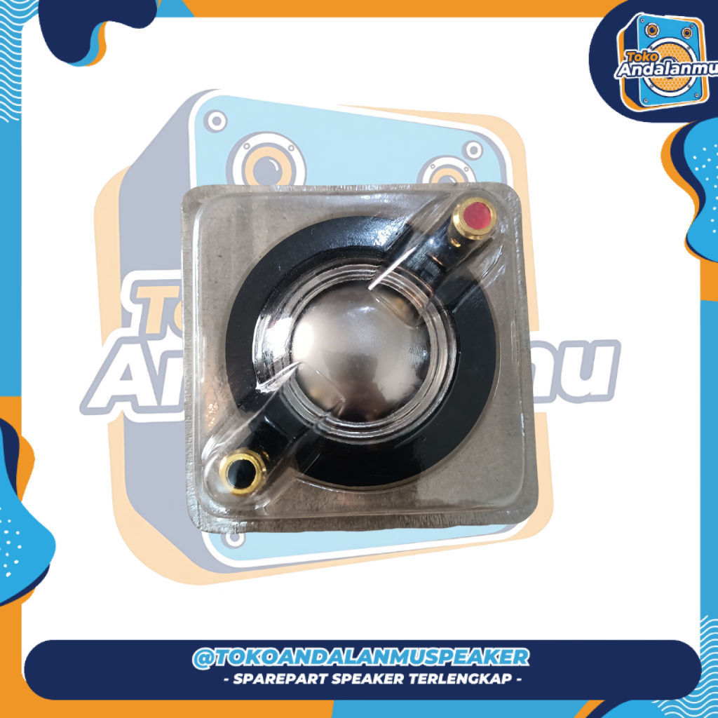 SPOOL TWEETER DRIVER 34.4 mm TITANIUM + BINDING POST IMP