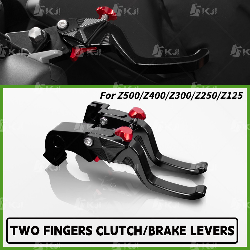 สําหรับ Kawasaki Z500/Z400/Z300/Z250/Z125 สองนิ้วสั้นเบรคคันโยก Racing Handle Levers อะไหล่