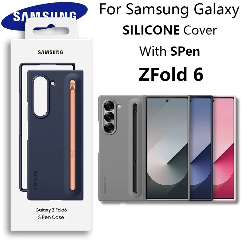 SAMSUNG สําหรับSamsung Galaxy ZFold6 Stylus SปากกากรณีZFold 6 OriginalซิลิโคนในตัวStylusปากกาซิลิคอนSpenกรณี