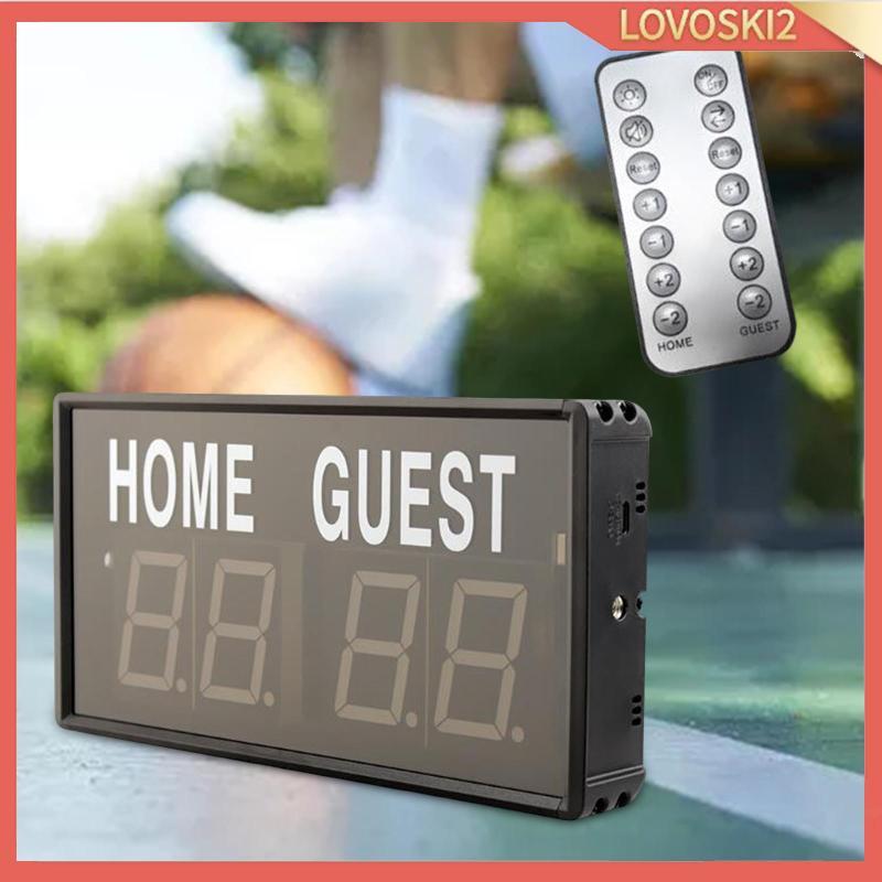 [Lovoski2] Digital Scoreboard Score Counter Mini Electronic Score Board แบบพกพาสําหรับเกมบาสเกตบอลฟุ