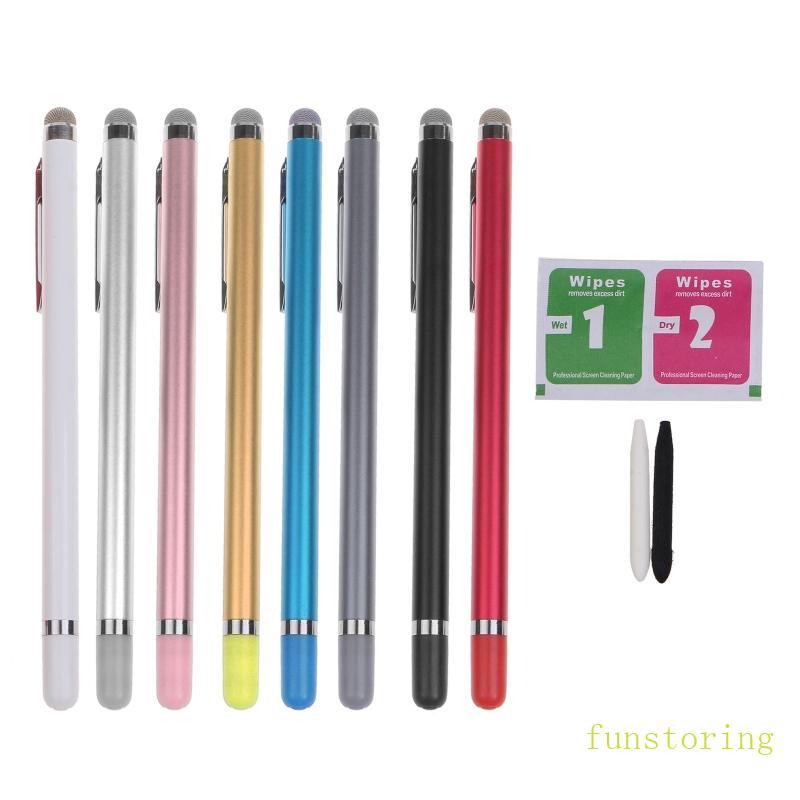 FUN 2 In 1 Stylus สําหรับปากกาหน้าจอสัมผัสดินสอตาข่าย FIber Tip Fiber Multi N