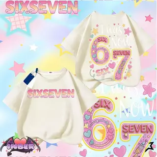 ครึ่งราคา ผ้าฝ้ายแท้ 100% ซีรี่ส์มีมสุดฮิต SIX-SEVEN พิมพ์ลายคุณภาพสูง สไตล์เกาหลีเรียบง่าย ซีรี่ส์ลายใหญ่ เหมาะสำหรับทุ