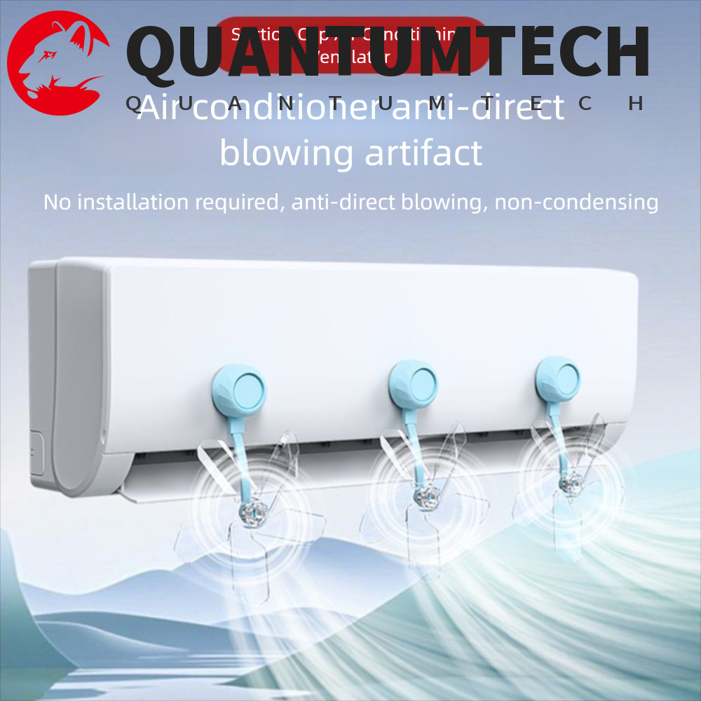 QUANTUMTECH 3 ชิ้นเครื่องปรับอากาศ Ventilator, ถ้วยดูดติดผนัง Conditioning พัดลม, ติดตั้งง่าย Silent Windmill รูปเครื่องปรับอากาศ Vent พัดลม Library