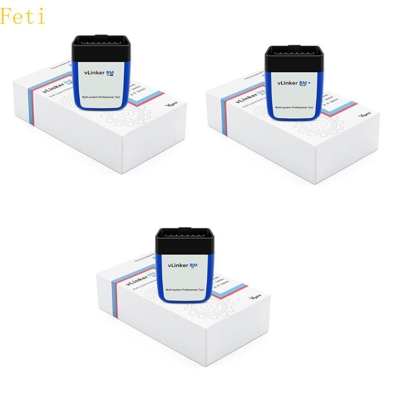 Feti Vgate VLinker BM Wifi เครื่องมือวินิจฉัยรถยนต์ที่รองรับบลูทูธ OBD2 เครื่องสแกนเนอร์ Chec