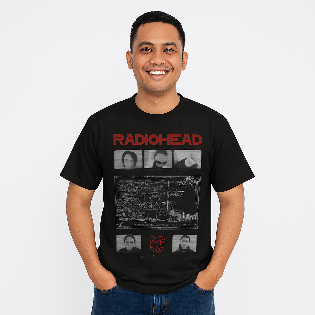 เสื้อยืด Vintage 90s Radio Head Band / เสื้อยืดผ้าฝ้ายหวี 24s