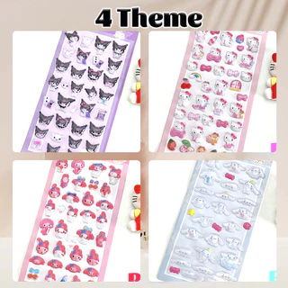GeeToy น่ารัก 3D เพชรนูนสติกเกอร์การ์ตูนสําหรับสาว DIY ตกแต่งคู่มือความงามบรรเทาสติกเกอร์ของขวัญสําหรับเด็ก
