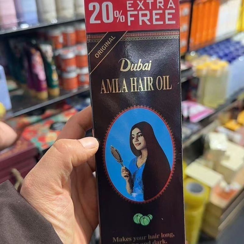 ดูไบ A Hair Growth Oil Veda amla Anti-Falling อินเดียผมบํารุงผม Strong Hair Nourishing Hair 200ml3.2