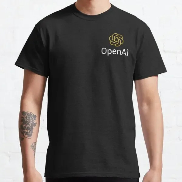 เสื้อยืด OpenAI คุณภาพสูง 100% ผ้าฝ้าย สำหรับทุกเพศ เสื้อยืด Sora สำหรับนักพัฒนาโปรแกรมเมอร์ ลายซิลล