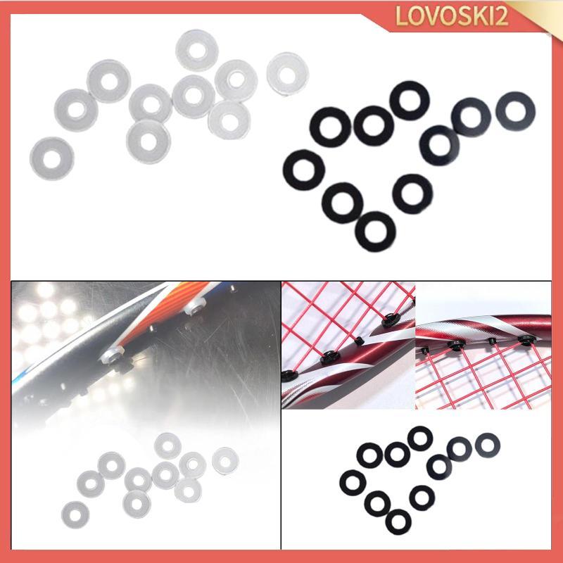 [Lovoski2] 10x Badminton Racquet Grommets เครื่องซักผ้าซ่อม Stringing เครื่องมือทดแทน