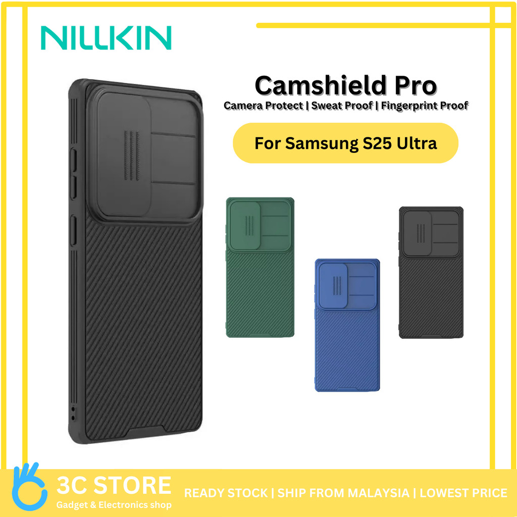 Nillkin Camshield Pro สําหรับ Samsung S25 Ultra/S25+/S25/S24 FE/S24 Ultra/S24+/S24 เคสป้องกันเต็มรูป