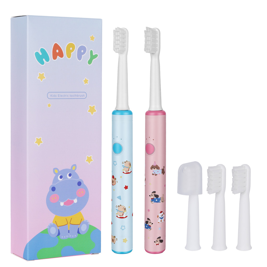 LTZ ลดล้างสต็อก  [แปรงสีฟันระบบโซนิค สีฟ้า] Sonic Toothbrush หัวแปรงนุ่มพิเศษ 3 โหมด 4 หัวแปรง ระบบสั่นเตือนอัจฉริยะ ชาร์จครั้งเดียวใช้ได้นาน 1 ปี，รูปแบบที่เหมาะสำหรับครอบครัว