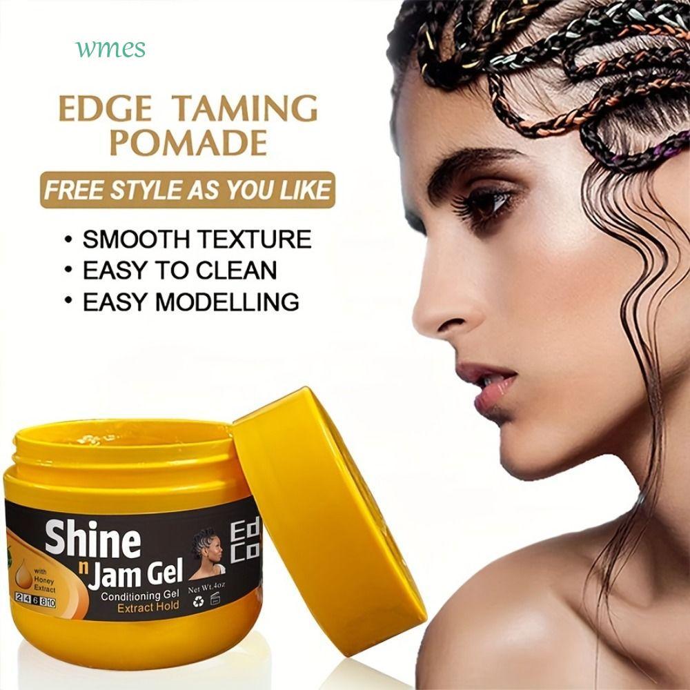 WMES1ZA Extra Hold Conditioning Braiding Gel, Conditioning Anti-Frizz Shaping Cream, No Flake Anti H