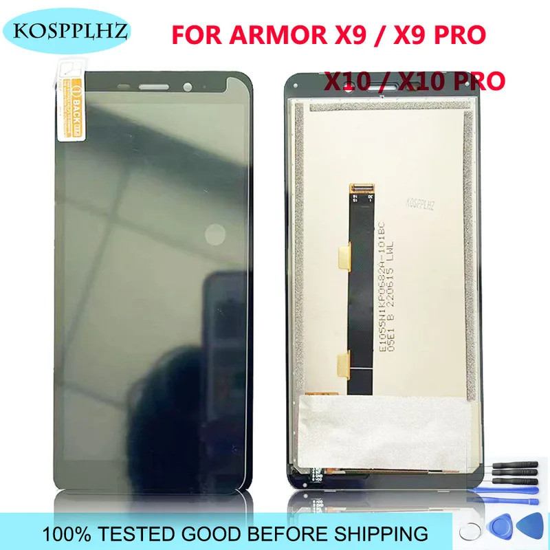 100% TESTED 5.5 นิ้วสําหรับ Ulefone Armor X9 X10 LCD และ Touch Screen Assembly 720x1440p สําหรับ Ule