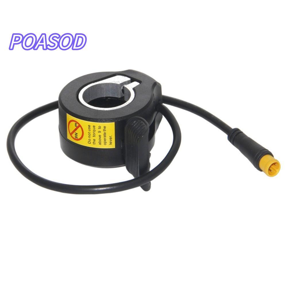 MAYSHOW Finger Thumb Throttle, 24V 36V 48V พลาสติก Ebike Thumb Throttle,คุณภาพสูงกันน้ําสีดําขั้วต่อ