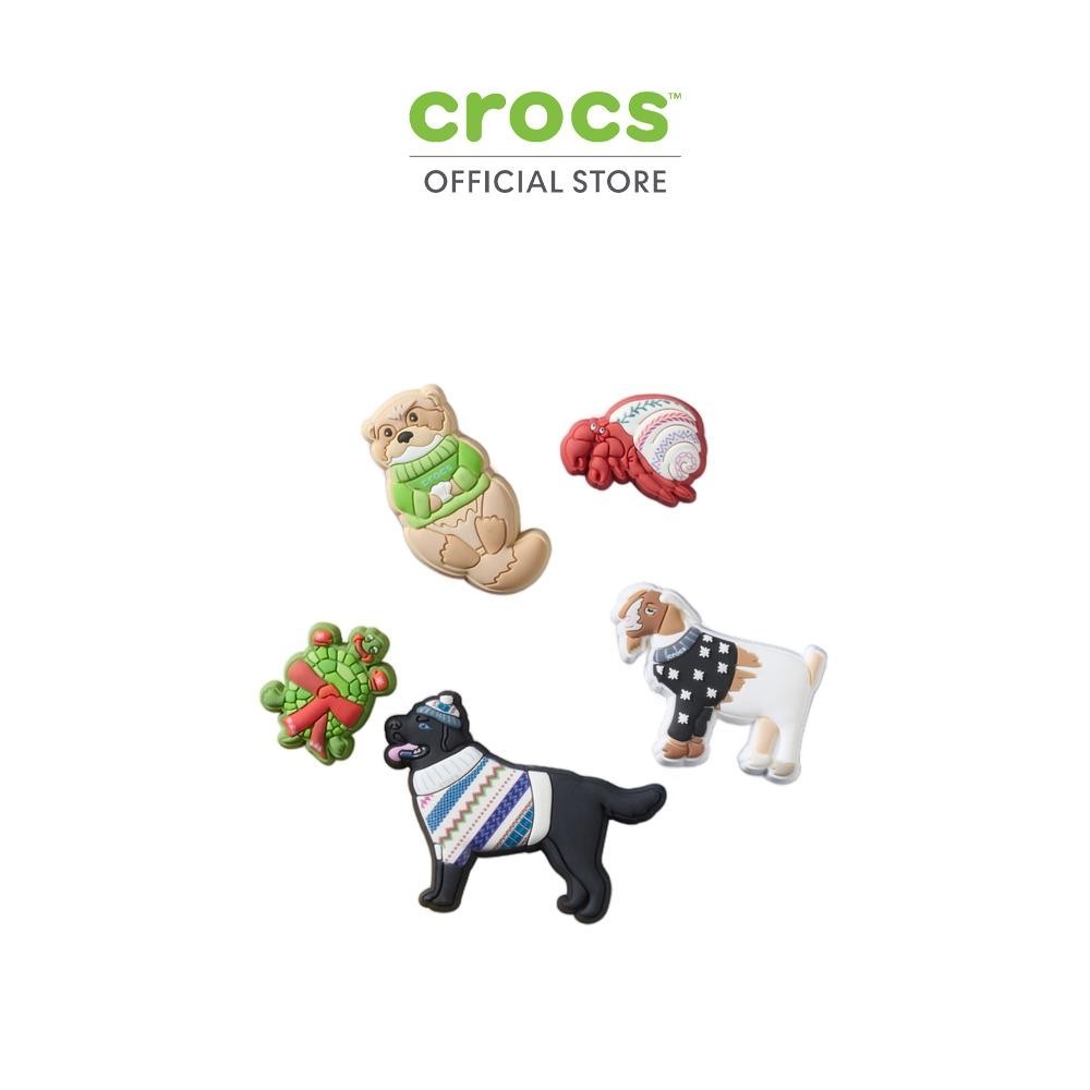 CROCS ตัวติดรองเท้า JIBBITZ™ FESTIVE DRESSED ANIMALS 5 PACK รุ่น 10016682 - MULTICOLOR