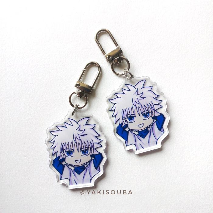 Hunter x Hunter Killua พวงกุญแจอะคริลิค / Mantungan Kunci Anime Fanmerch