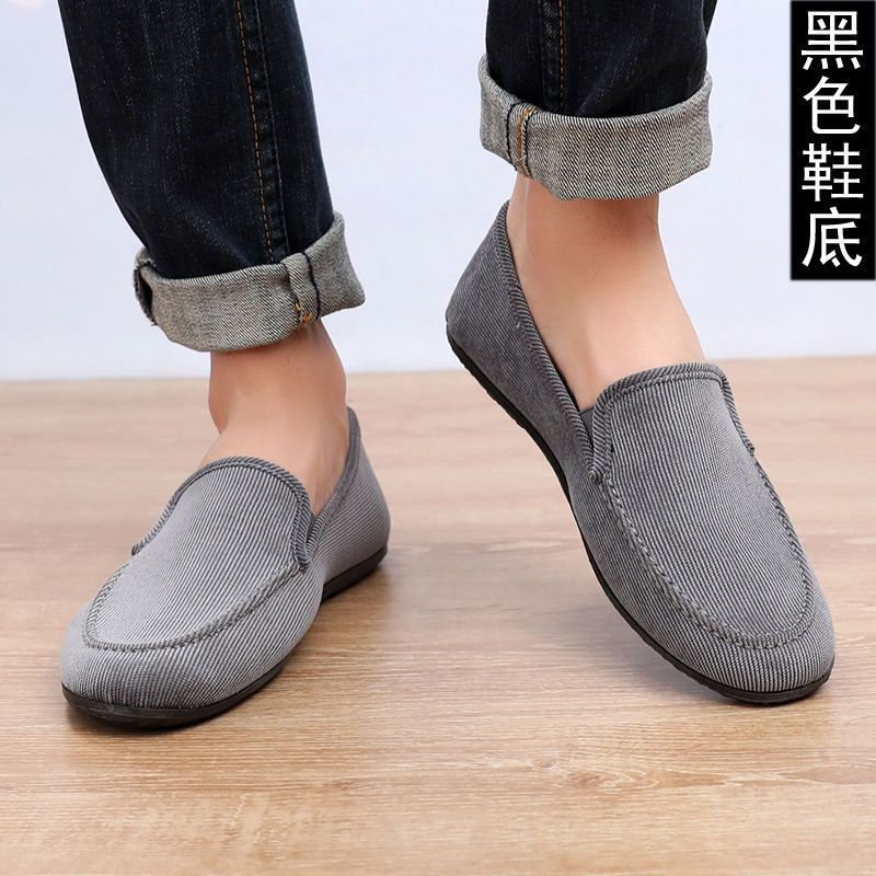 New Product#Spring and summer old Beijing cloth shoes for men, canvas shoes with soft soles, low-top