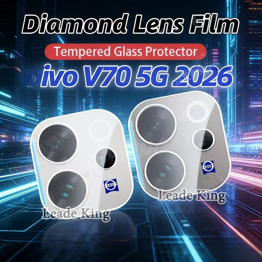 ฟิล์มกระจกเลนส์กล้อง LENS(3D) รุ่น ViVO V70 (5G) V60 V60lite ฟิล์มกระจก ครอบเลนส์กล้อง  007