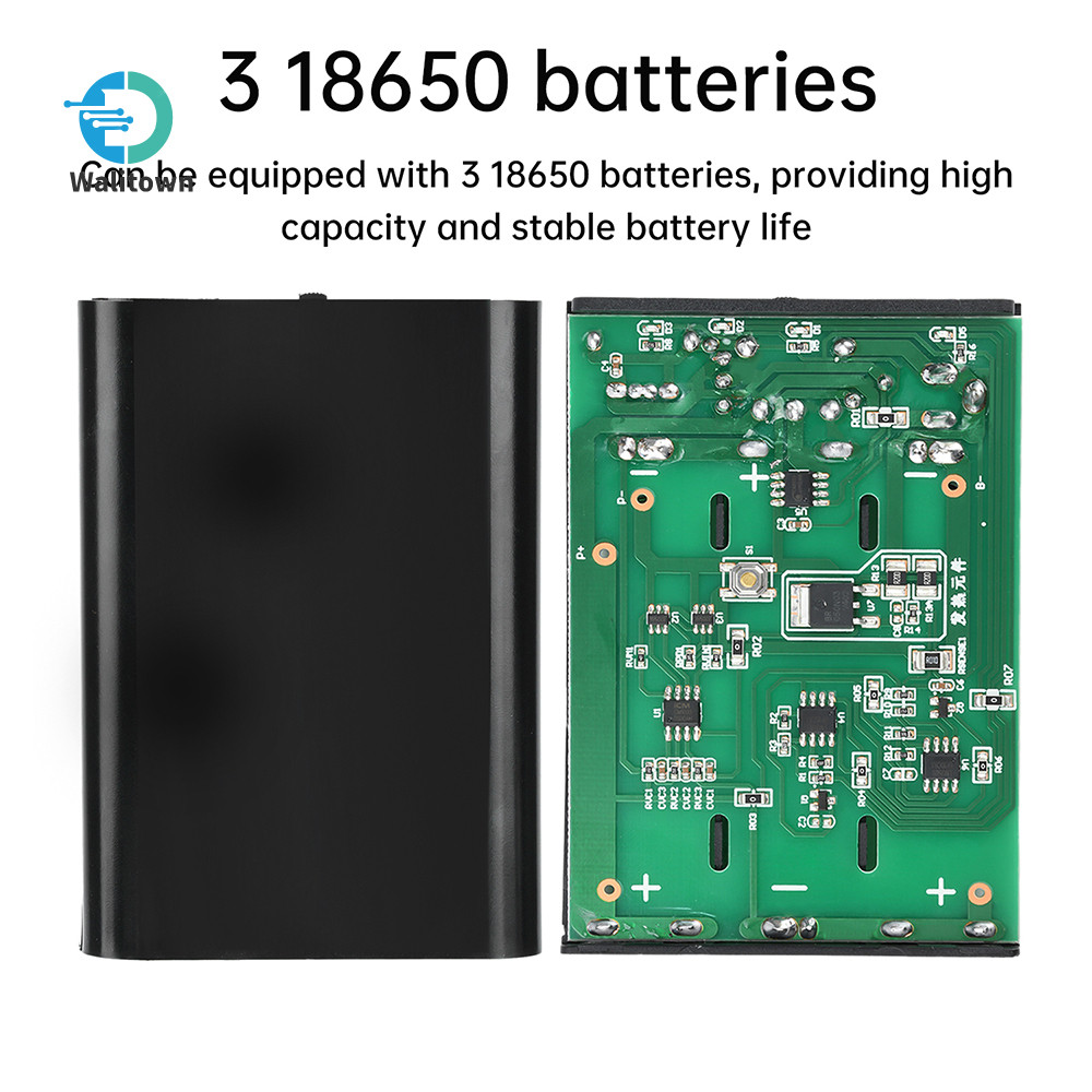 DC5V 12V Dual Output Series Power Bank กล่องแบตเตอรี่ 318650 Solder-ฟรี DIY ชุดพร้อมสวิตช์ DC5.5*2.1