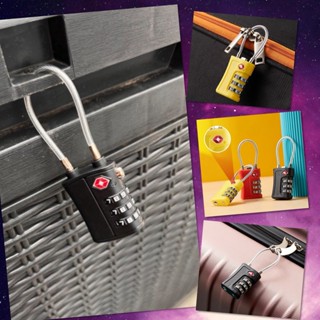 🎀 กุญแจรหัส ลวดเหล็ก ล็อครหัส แม่กุญแจ รหัส 3 หลัก TSA ล็อคก…