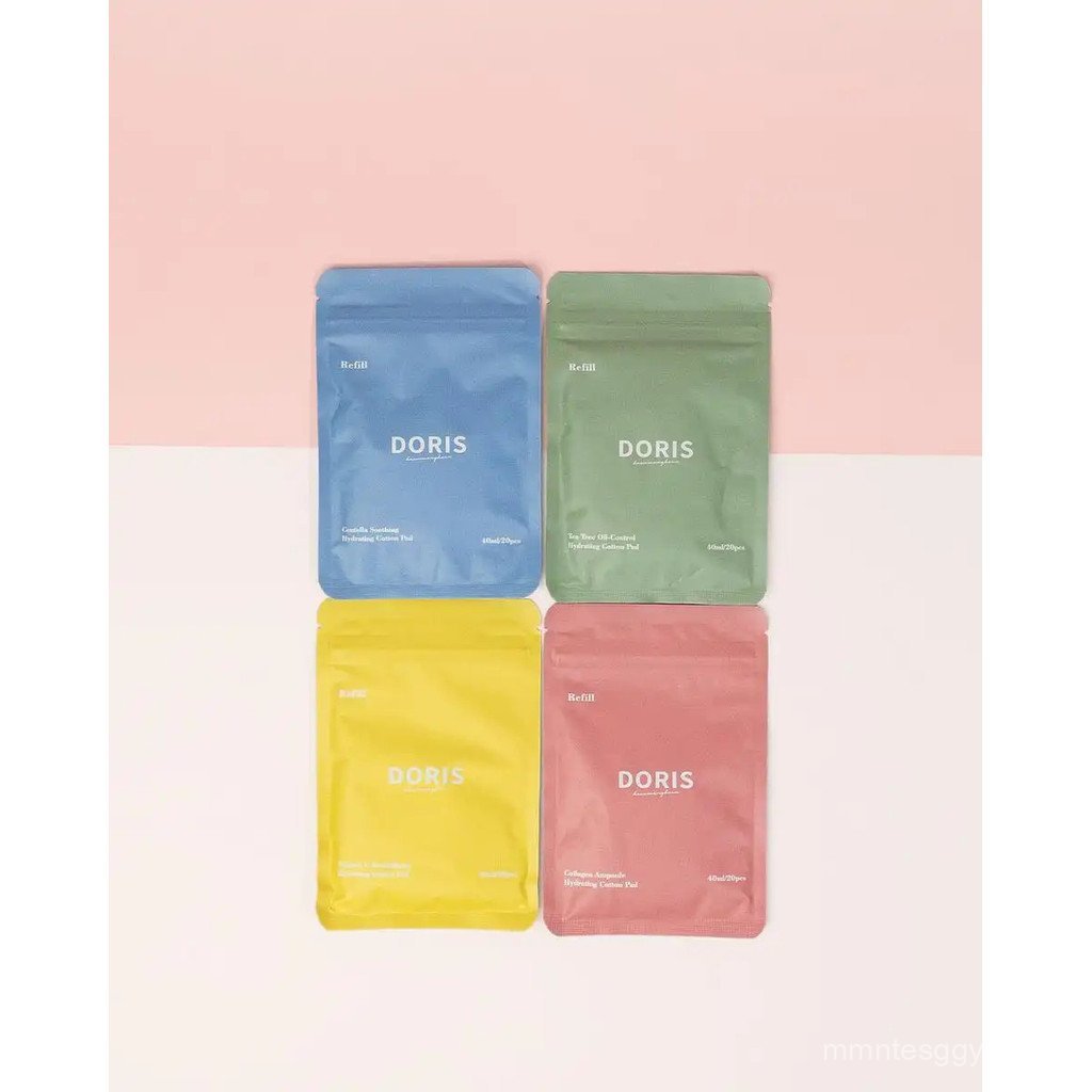 (นาทีทอง) DORIS Toner Pad บำรุงผิวหน้า 4 สูตร แบบซองพกพา 20 แผ่น