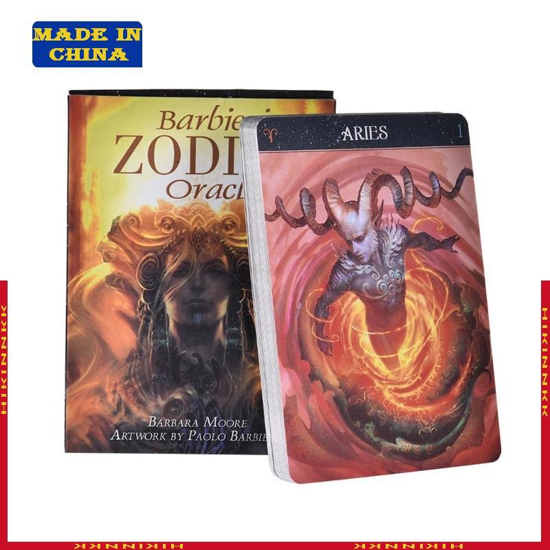 HIK ri zodiac Tarot สําหรับการ์ด Oracle สํารับไพ่ภาษาอังกฤษไพ่ทาโรต์ลึกลับ Divina