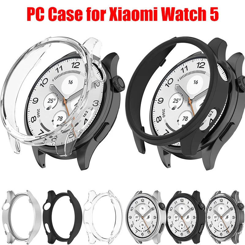 PC Hollow สําหรับ Xiaomi Watch 5 Protector กันชนที่ว่างเปล่ากรอบป้องกันสําหรับ Xiaomi Watch 5 Access
