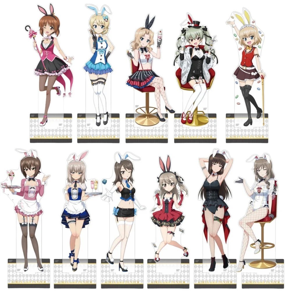 Standee อะนิเมะสาว und Panzer อะคริลิค micoa รุ่น Bunny Girl ตัวอักษรการศึกษาตกแต่งอะนิเมะพัดลมของขว