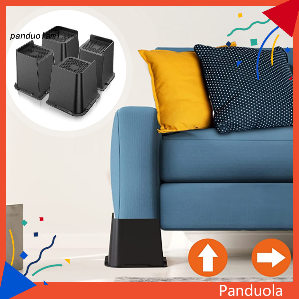 PANDU ขาตั้งเตียงทนทาน 4 ชิ้น 5/6 "Heavy Duty: เตียงของเรายก risers 5/6 นิ้วทําจากพลาสติก PP หนาคุณภ